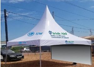 Branded-three-by-three-metres-tent